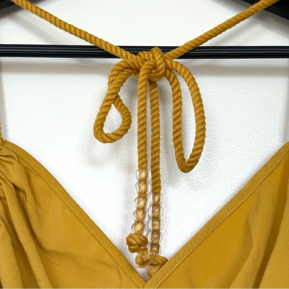 Andrea Iyamah Brand New Tiro Gold Maxi Dress in Mustard color. Retail price:$395 - Picture 9 of 16